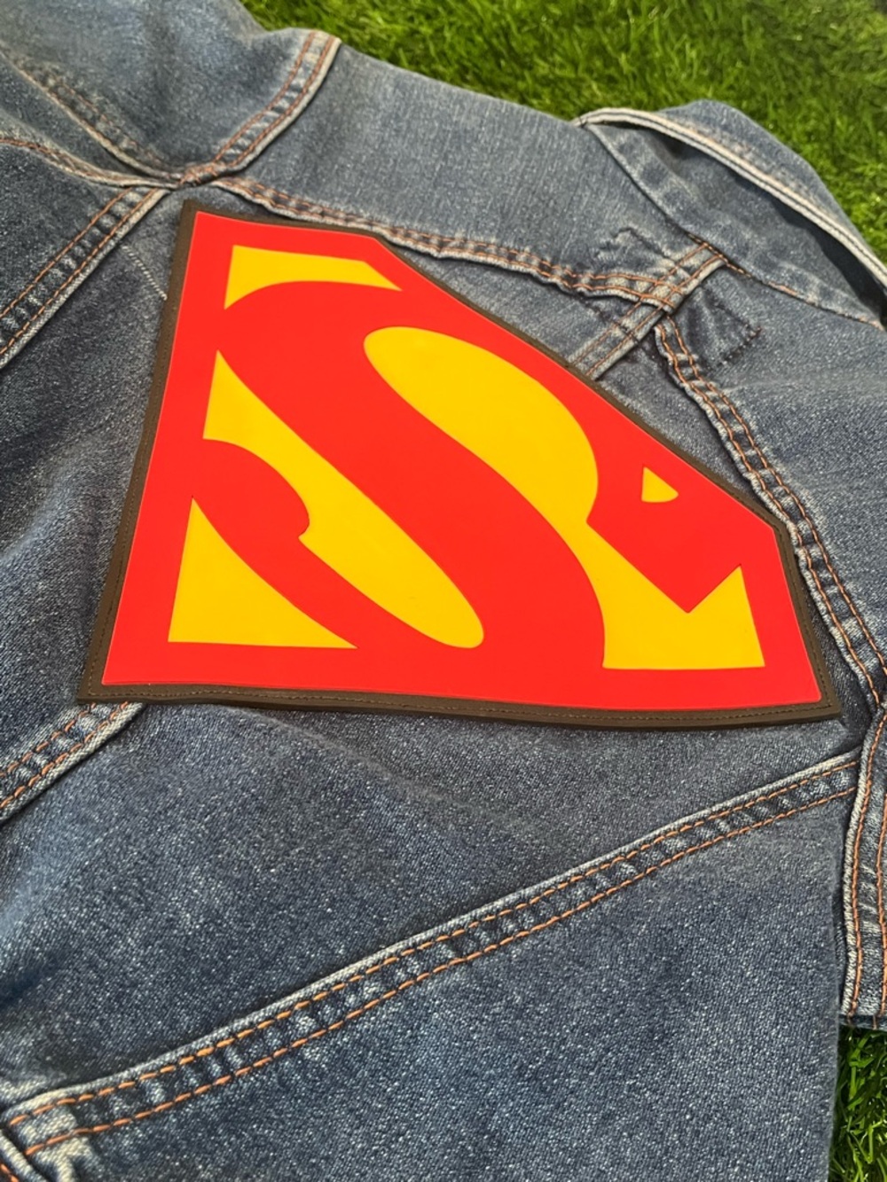 Vintage 90s 1999 Certified Kid Superman Shield Denim Jacket Unisex Kids Size 6 - Picture 8 of 13